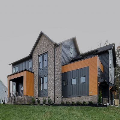 A Full View Of A Complete House Painted Professionally In Multi Colors
