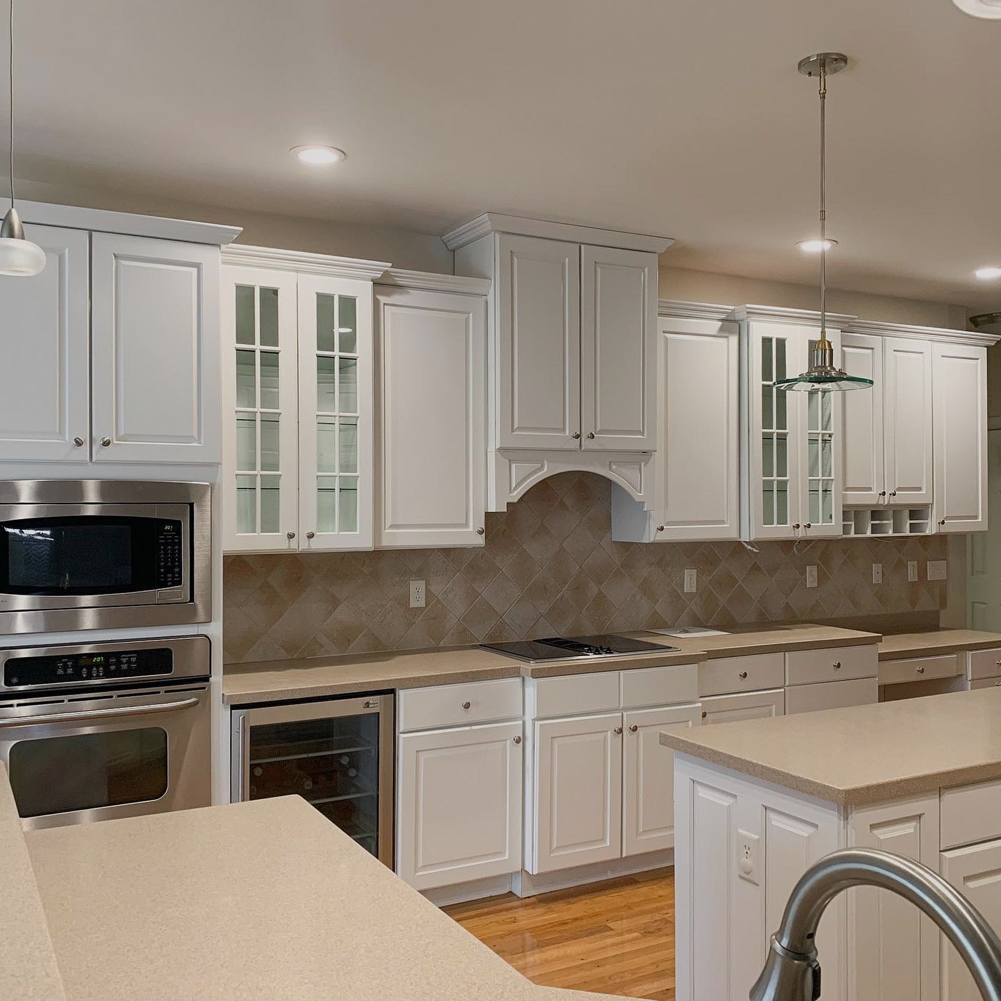 White Cabinets After Refinishing By Lets Upgrade Painting