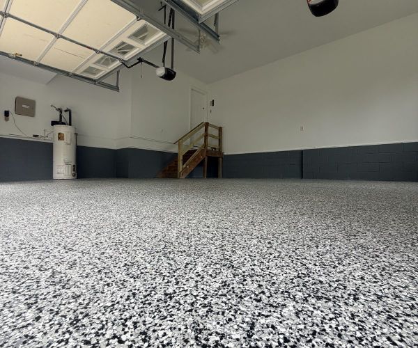 Flake Epoxy Coating On A Garage Floor
