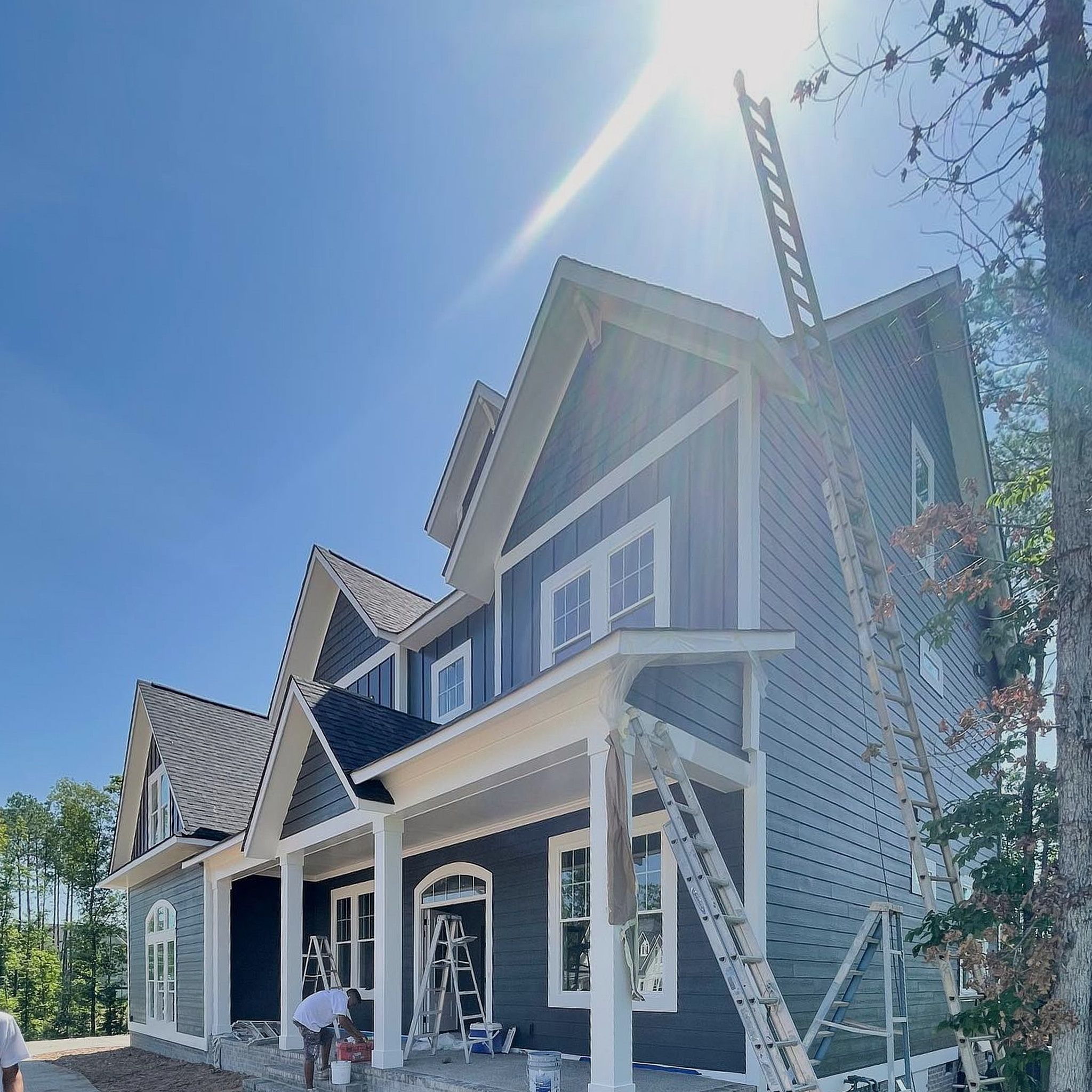 Side View Of A Beautiful House With Sunlight Falling On It, Professionally Painted By Lets Upgrade Painting
