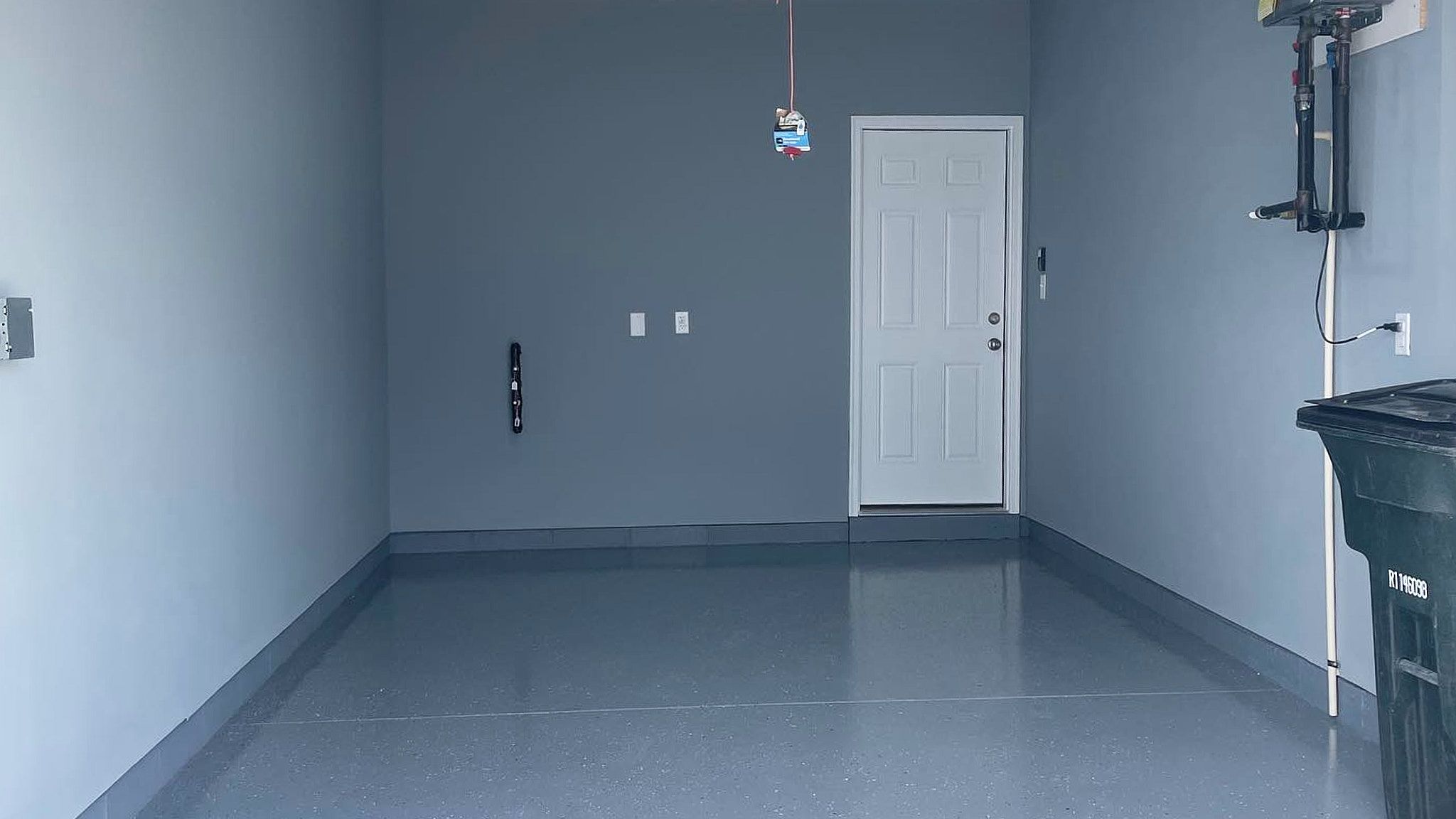 After Photo Of Garage Epoxy Coating