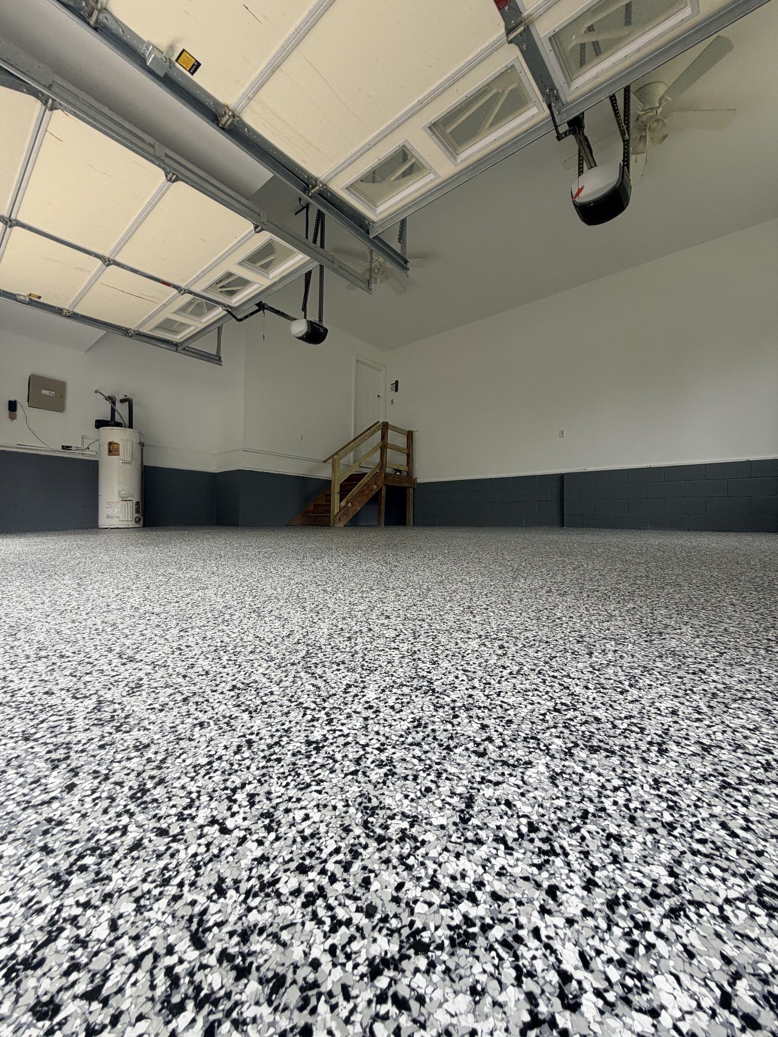 Flake Epoxy Coating On A Garage Floor