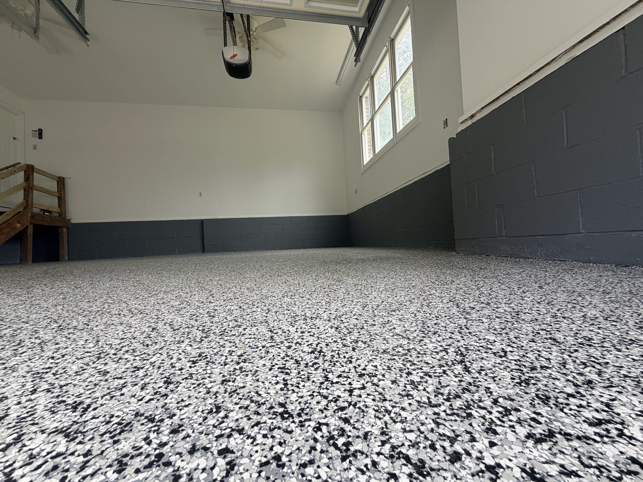 Finished Flake Epoxy Garage Floor