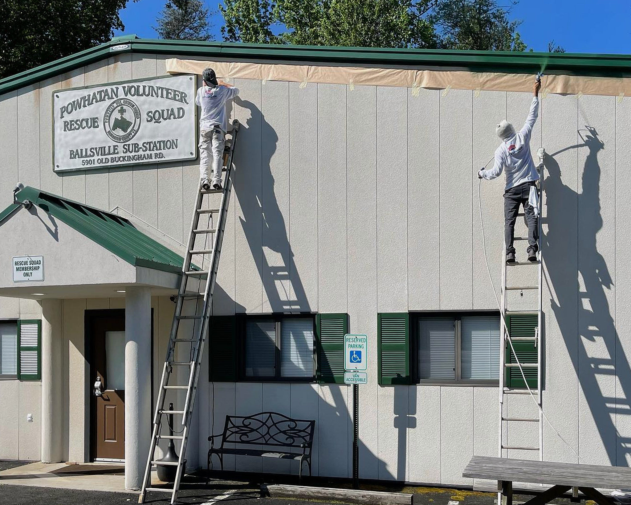 Let's Upgrade Painting Team At Commercial Building Repaint