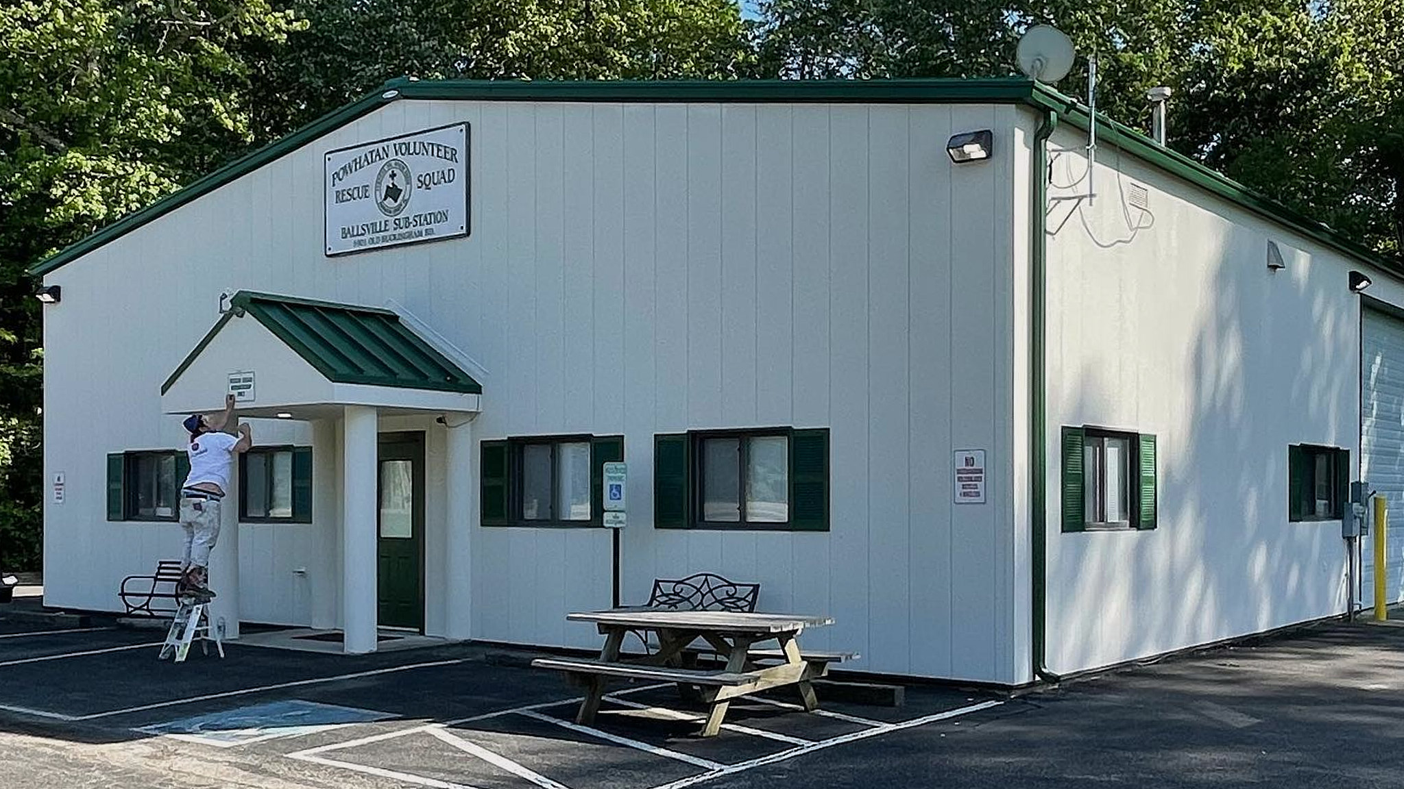 Angled View Of A Commercial Building After Repainting