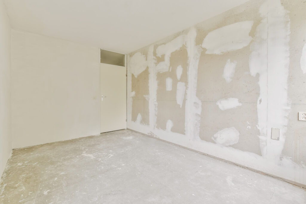 Interior Of A Room Finished Drywall